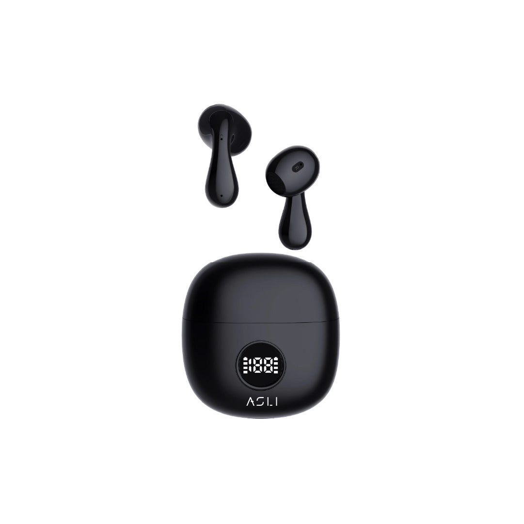سماعة EchoPods Pro من أسلي جلوبال – لاسلكية TWS بتحكم باللمس ومقاومة IPX4 | أسود سماعة EchoPods Pro من أسلي جلوبال – لاسلكية TWS بتحكم باللمس ومقاومة IPX4 | أسود